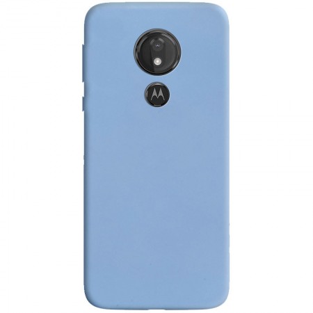 Силиконовый чехол Candy для Motorola Moto G7 Play Голубой (8966)