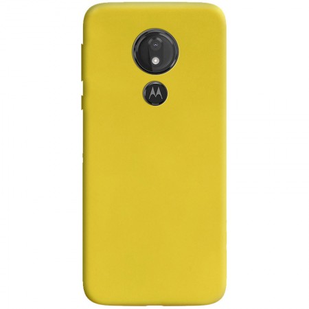 Силиконовый чехол Candy для Motorola Moto G7 Play Желтый (8967)
