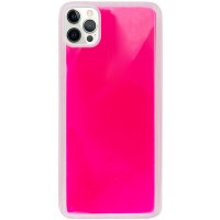 Неоновый чехол Neon Sand glow in the dark для Apple iPhone 12 Pro Max (6.7'') Рожевий (9063)