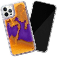 Неоновый чехол Neon Sand glow in the dark для Apple iPhone 12 Pro Max (6.7'') Фіолетовий (9059)