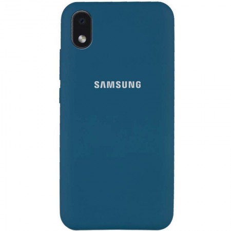 Чехол Silicone Cover Full Protective (AA) для Samsung Galaxy M01 Core / A01 Core Синій (9082)