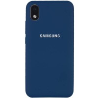 Чехол Silicone Cover Full Protective (AA) для Samsung Galaxy M01 Core / A01 Core Синий (9080)