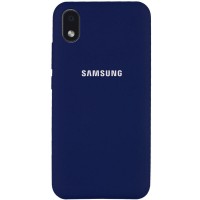 Чехол Silicone Cover Full Protective (AA) для Samsung Galaxy M01 Core / A01 Core Синий (9086)