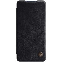 Кожаный чехол (книжка) Nillkin Qin Series для Samsung Galaxy S20 FE Чорний (9095)