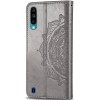 Кожаный чехол (книжка) Art Case с визитницей для ZTE Blade A7 Сірий (13192)