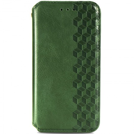 Кожаный чехол книжка GETMAN Cubic (PU) для ZTE Blade 20 Smart Зелёный (31014)