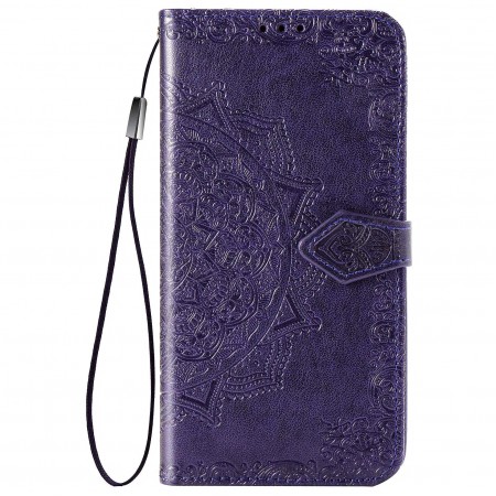 Кожаный чехол (книжка) Art Case с визитницей для Samsung Galaxy M51 Фіолетовий (9106)