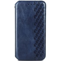 Кожаный чехол книжка GETMAN Cubic (PU) для Samsung Galaxy S20 FE Синий (9124)
