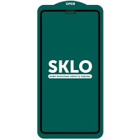 Защитное стекло SKLO 5D (full glue) (тех.пак) для Apple iPhone 12 mini (5.4'') Черный (13633)