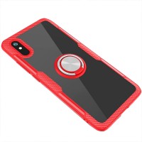 TPU+PC чехол Deen CrystalRing for Magnet (opp) для Xiaomi Redmi 9A Красный (9134)