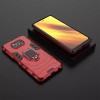 Ударопрочный чехол Transformer Ring for Magnet для Xiaomi Poco X3 NFC / Poco X3 Pro Красный (16806)