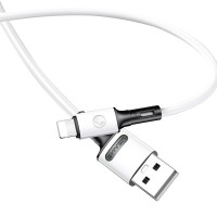 Дата кабель USAMS US-SJ434 U52 USB to Lightning (1m) Білий (22858)