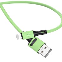 Дата кабель USAMS US-SJ434 U52 USB to Lightning (1m) Зелёный (22860)