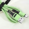 Дата кабель USAMS US-SJ434 U52 USB to Lightning (1m) Зелений (22860)