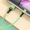 Дата кабель USAMS US-SJ434 U52 USB to Lightning (1m) Зелений (22860)