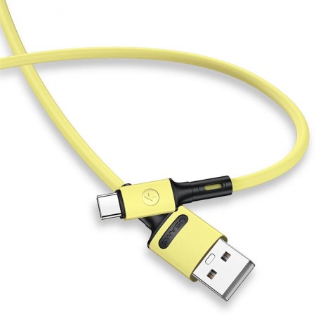 Дата кабель USAMS US-SJ436 U52 USB to Type-C (1m) Жовтий (21230)