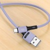 Дата кабель USAMS US-SJ436 U52 USB to Type-C (1m) Фіолетовий (21232)