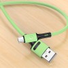Дата кабель USAMS US-SJ435 U52 USB to MicroUSB (1m) Зелений (22863)