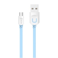 Дата кабель Usams US-SJ020 U-Trans Series USB to MicroUSB (1m) Бірюзовий (14352)
