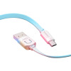 Дата кабель Usams US-SJ020 U-Trans Series USB to MicroUSB (1m) Бірюзовий (14352)