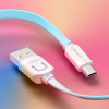 Дата кабель Usams US-SJ020 U-Trans Series USB to MicroUSB (1m) Бірюзовий (14352)