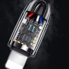 Дата кабель USAMS US-SJ470 Raydan Series USB to Lightning Smart Power-off Cable (2m) Чорний (17818)