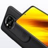 Карбоновая накладка Nillkin Camshield (шторка на камеру) для Xiaomi Poco X3 NFC / Poco X3 Pro Черный (21976)