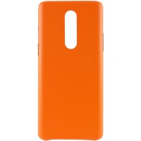 Кожаный чехол AHIMSA PU Leather Case (A) для OnePlus 8 Помаранчевий (9295)