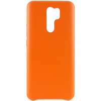 Кожаный чехол AHIMSA PU Leather Case (A) для Xiaomi Redmi 9 Помаранчевий (9344)