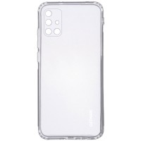 TPU чехол GETMAN Clear 1,0 mm для Samsung Galaxy A51 Белый (15796)