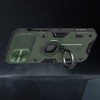 TPU+PC чехол Nillkin CamShield Armor (шторка на камеру) для Apple iPhone 12 Pro / 12 (6.1'')  Зелёный (9440)