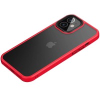 TPU+PC чехол Metal Buttons для Apple iPhone 12 mini (5.4'') Красный (9443)