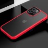 TPU+PC чехол Metal Buttons для Apple iPhone 12 Pro / 12 (6.1'') Красный (9446)