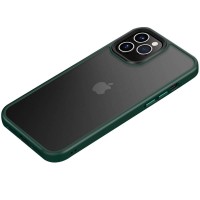 TPU+PC чехол Metal Buttons для Apple iPhone 12 Pro / 12 (6.1'') Зелёный (17765)