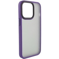 TPU+PC чохол Metal Buttons для Apple iPhone 12 Pro / 12 (6.1'') Фиолетовый (32224)