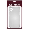 TPU чехол GETMAN Ease logo усиленные углы для Apple iPhone 12 (6.1'') Серый (24302)