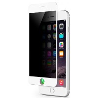 Защитное стекло Privacy 5D Matte (full glue) (тех.пак) для Apple iPhone 7 / 8 / SE (2020) (4.7'') Білий (16813)