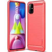 TPU чехол iPaky Slim Series для Samsung Galaxy M51 Красный (9456)