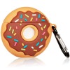Силиконовый футляр Donut для наушников AirPods 1/2 Коричневий (16263)
