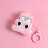 Силиконовый футляр Poop для наушников AirPods Рожевий (9464)