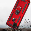 Ударопрочный чехол Serge Ring магнитный держатель для Xiaomi Redmi 9C Червоний (9471)