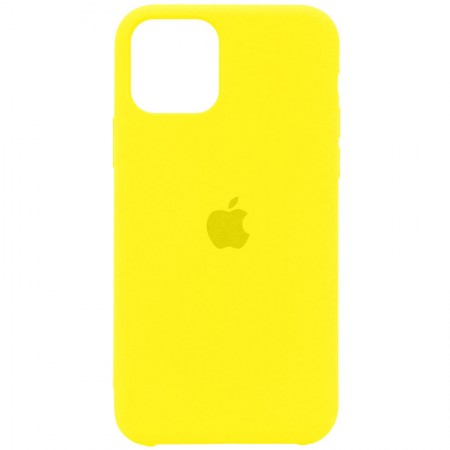 Чехол Silicone Case (AA) для Apple iPhone 12 Pro / 12 (6.1'') Желтый (23687)