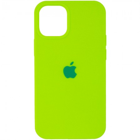 Чехол Silicone Case (AA) для Apple iPhone 12 Pro / 12 (6.1'') Салатовий (9548)
