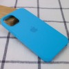 Чехол Silicone Case (AA) для Apple iPhone 12 Pro / 12 (6.1'') Голубой (9571)