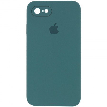 Чехол Silicone Case Square Full Camera Protective (AA) для Apple iPhone 6/6s (4.7'') Зелений (9632)