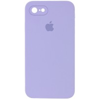 Чехол Silicone Case Square Full Camera Protective (AA) для Apple iPhone 6/6s (4.7'') Сиреневый (9629)