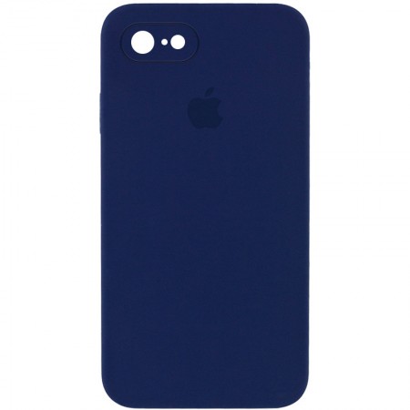 Чехол Silicone Case Square Full Camera Protective (AA) для Apple iPhone 6/6s (4.7'') Синій (9630)