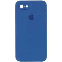Чехол Silicone Case Square Full Camera Protective (AA) для Apple iPhone 6/6s (4.7'') Синій (9628)