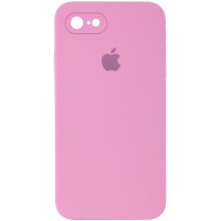 Чехол Silicone Case Square Full Camera Protective (AA) для Apple iPhone 6/6s (4.7'') Рожевий (9645)