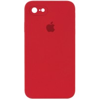 Чехол Silicone Case Square Full Camera Protective (AA) для Apple iPhone 6/6s (4.7'') Червоний (9643)